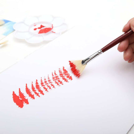 Bristles Long Fan Paint Brushes - Wnkrs