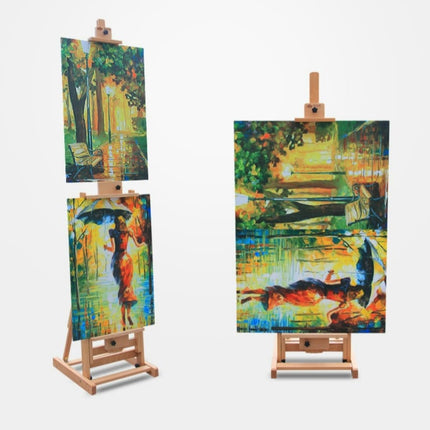 Adjustable Horizontal and Vertical Wooden Easel - wnkrs