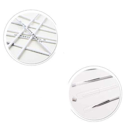 Set of 3 White Art Paint Brushes - wnkrs
