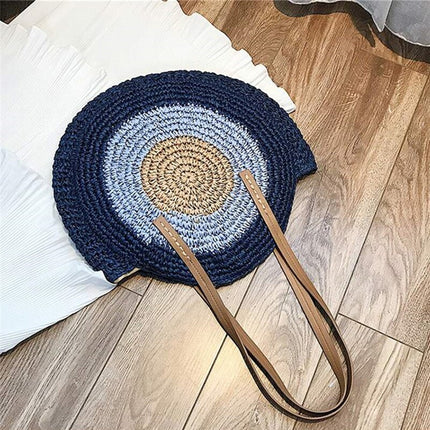 Round Shaped Straw Bag for Women - Wnkrs