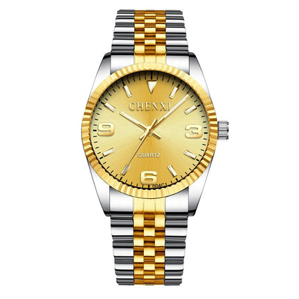 Women's Golden Steel Quartz Watch - wnkrs