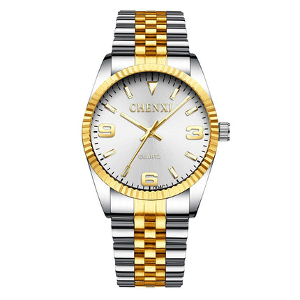 Women's Golden Steel Quartz Watch - wnkrs