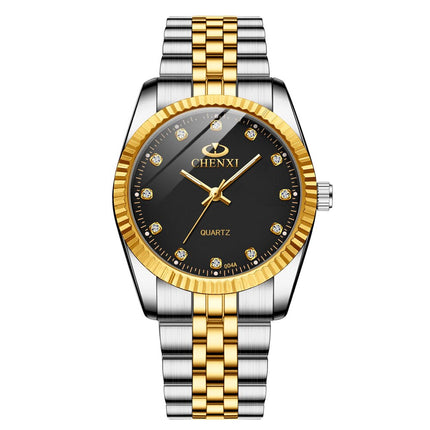 Women's Golden Steel Quartz Watch - wnkrs