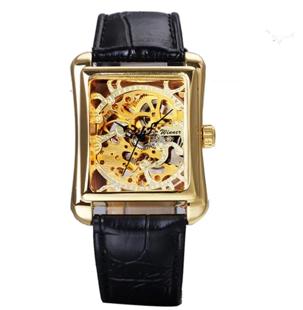 Women's Rectangular Dial Mechanical Watches