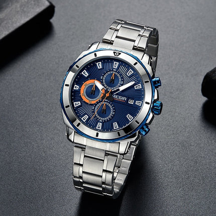 Casual Quartz Wristwatches for Men with Stainless Steel Bracelet - wnkrs