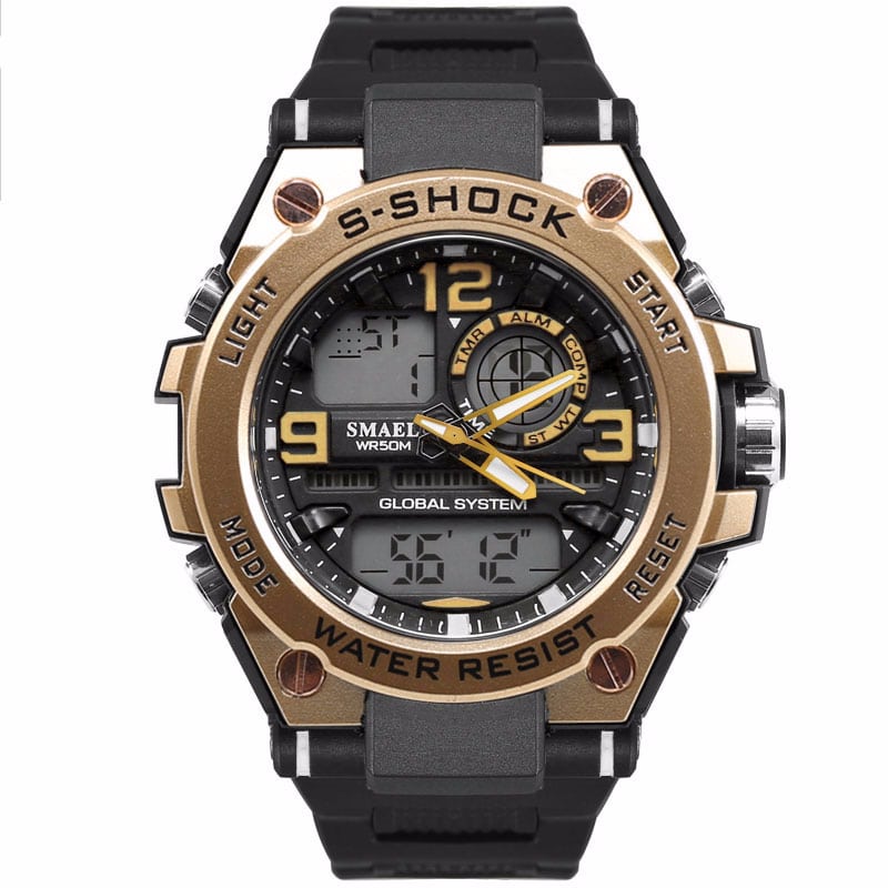 Dual Display Men's Wrist Watches