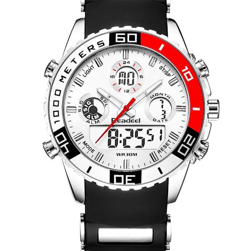 Men's Multifunctional Waterproof Watches with LED Display