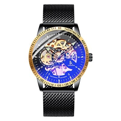 Men's Mesh Braided Skeleton Watch - wnkrs