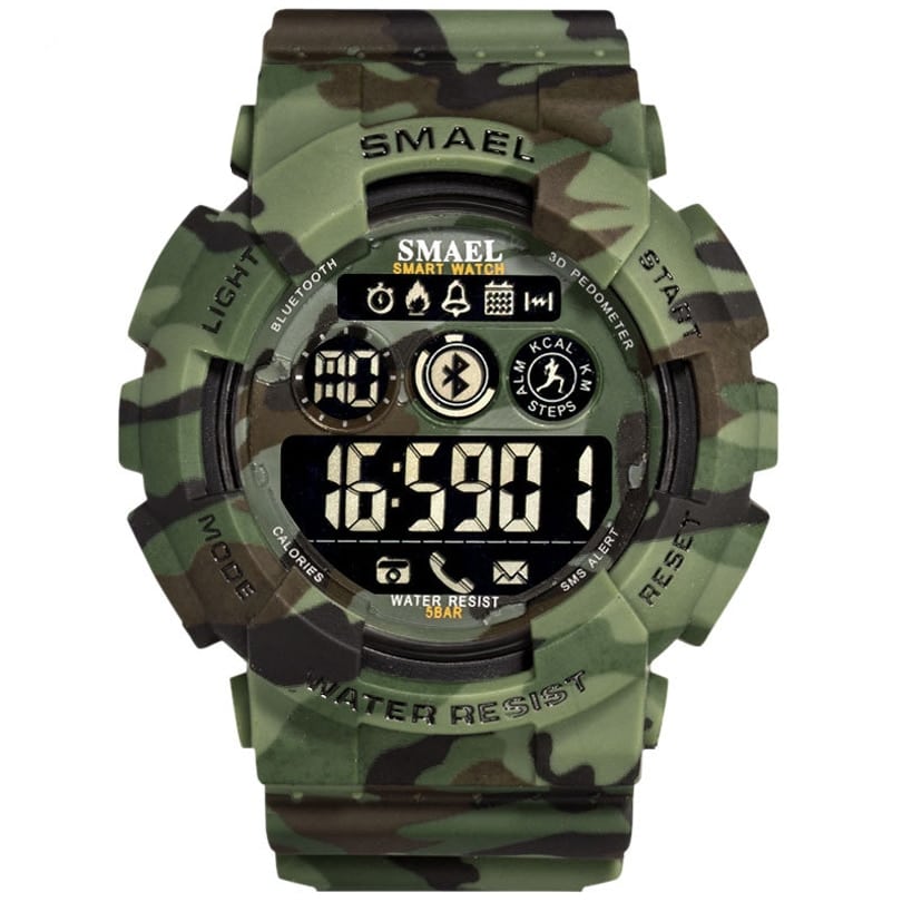 Men's Camouflage Print Smart Watches
