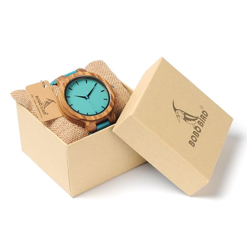 Men's Blue Leather Watch