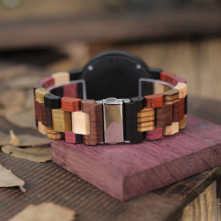 Men's Japan Movement Wooden Watches with Colorful Wood Strap - wnkrs