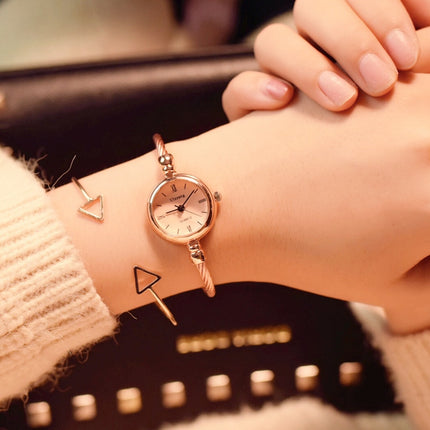 Women's Round Dial Bangle Bracelet Watches - wnkrs