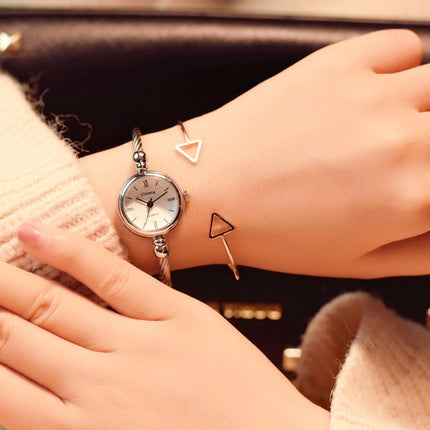 Women's Round Dial Bangle Bracelet Watches - wnkrs