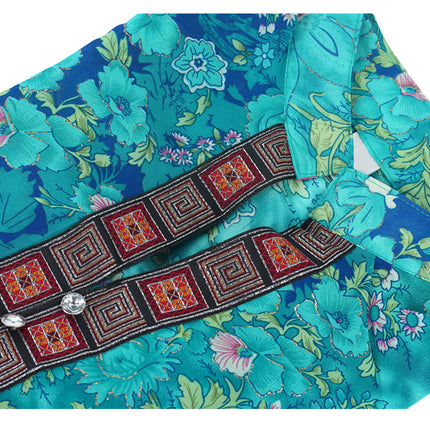 Women's Boho Half Sleeved Chiffon Blouse - Wnkrs