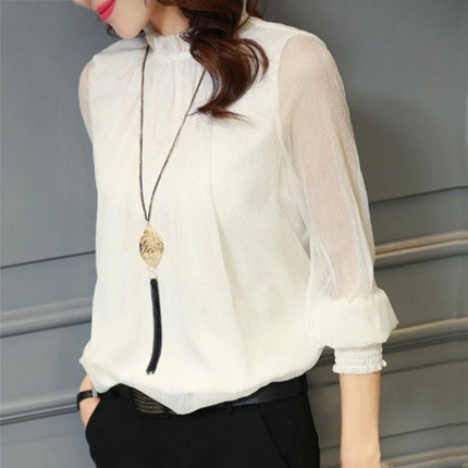 Women's Casual Long Sleeve Blouse - Wnkrs