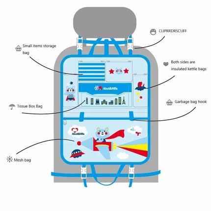 Cartoon Style Car Back Seat Organizer - wnkrs