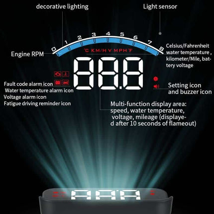 Electronic Speedometer Car HUD Display - wnkrs
