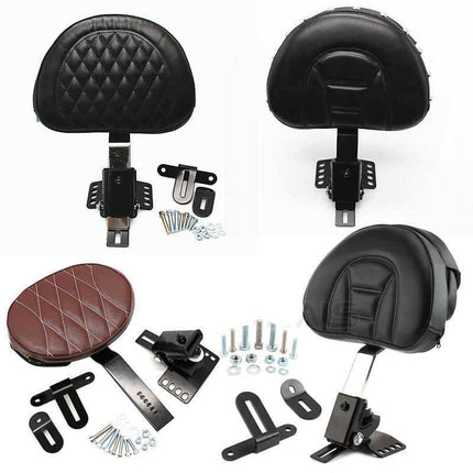 Motorcycle Adjustable Rider Seat Backrest Kit - wnkrs