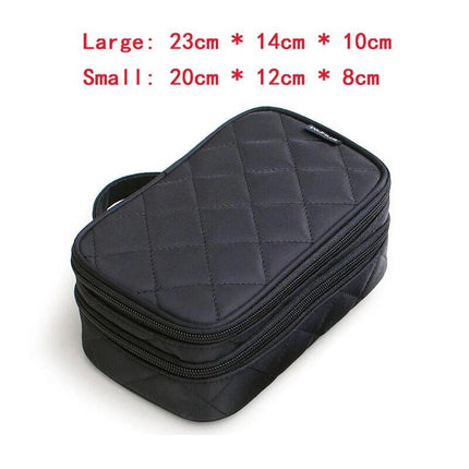 Fashionable Travel Cosmetic Organizer Bag: Professional Makeup and Toiletry Storage Case - Wnkrs