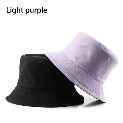 Chapeau bob réversible classique en coton noir – Casquette de soleil décontractée pour les aventures en plein air