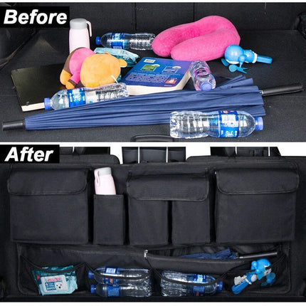 Universal Multi-Pocket Car Trunk Organizer with Waterproof Oxford Cloth Design - Wnkrs