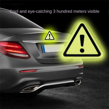 High-Visibility Reflective Safety Triangle Decal for Vehicles - Wnkrs