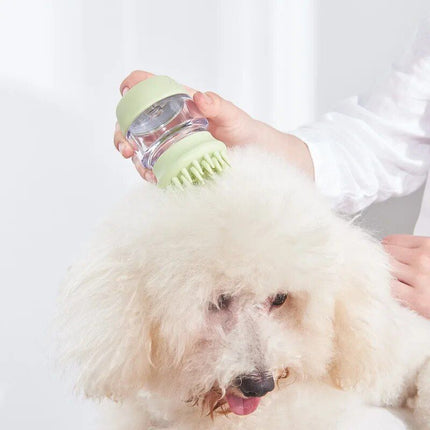 Soft Silicone Dog Bath Brush - 2-in-1 Grooming and Massage Comb for Pets - Wnkrs