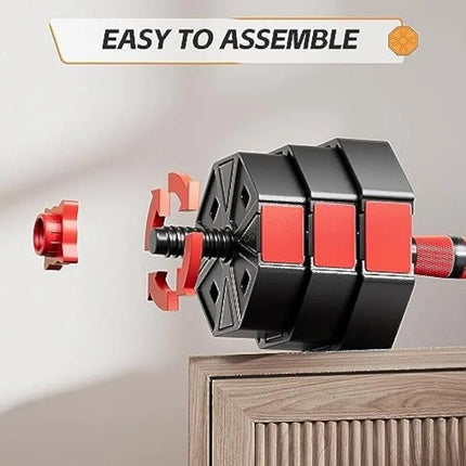 3-in-1 Adjustable Dumbbell and Barbell Set - Wnkrs