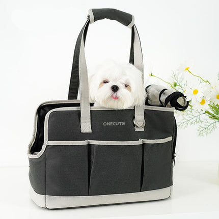 Bolsa de lona portátil para transportar mascotas en el hombro