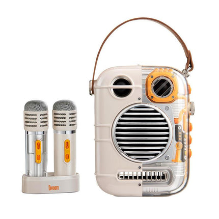 Bluetooth Karaoke Speaker with Dual Microphone & Voice Change Mode