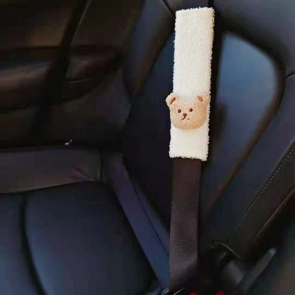 Soft Cotton Car Seat Belt Cover: Gentle Shoulder & Chest Protection for Kids - Wnkrs