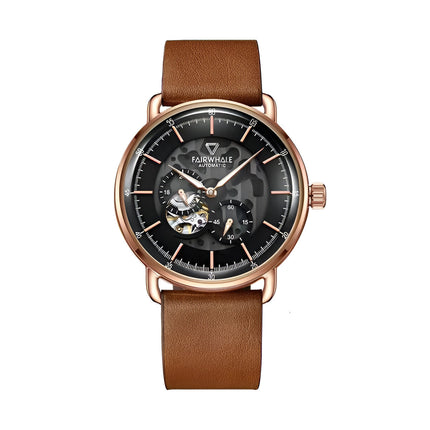 Elegante reloj mecánico automático para hombre