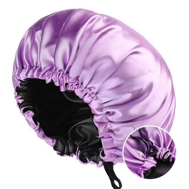 Bonnet en soie ajustable pour femme