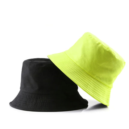 Chapeau bob réversible classique en coton noir – Casquette de soleil décontractée pour les aventures en plein air