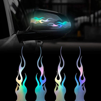 Flame Design Reflective Safety Tape for Cars and Motorcycles - Wnkrs