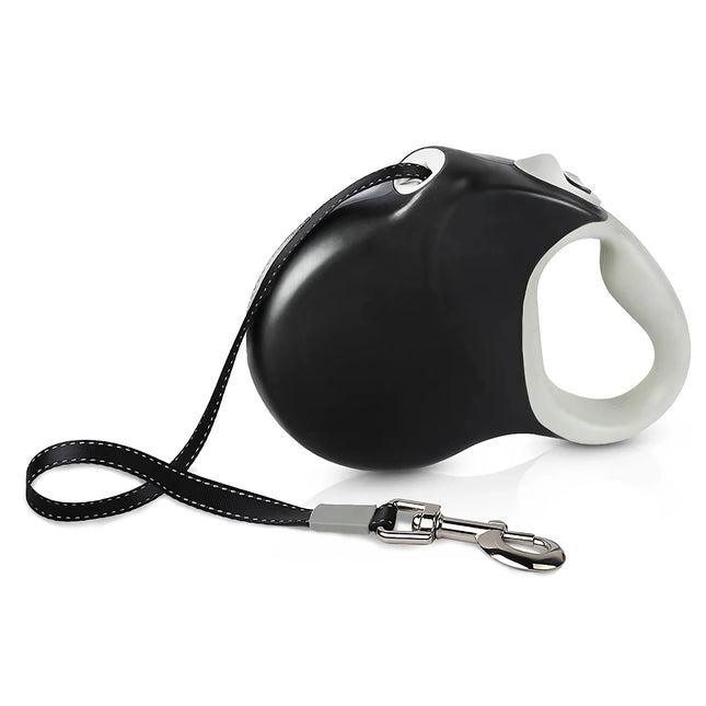 Laisse rétractable robuste pour chien avec poignée antidérapante réfléchissante - 5 m/26 pi - Laisse anti-enchevêtrement pour chiens de taille moyenne et grande