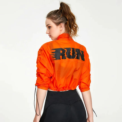 Veste de sport légère pour femme – Haut de yoga et de course à séchage rapide avec fermeture éclair