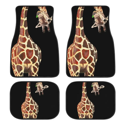 Giraffe Print Universal Car Floor Mats - Wnkrs