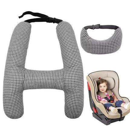 Comfort Kid & Adult Car Seat Neck Support Pillow - H-Shape Travel Cushion for Safe, Cozy Journeys - Wnkrs