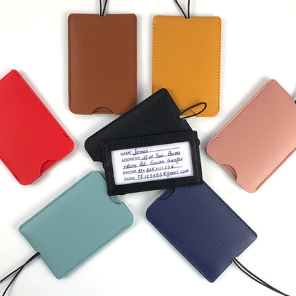 Premium PU Leather Luggage Tags