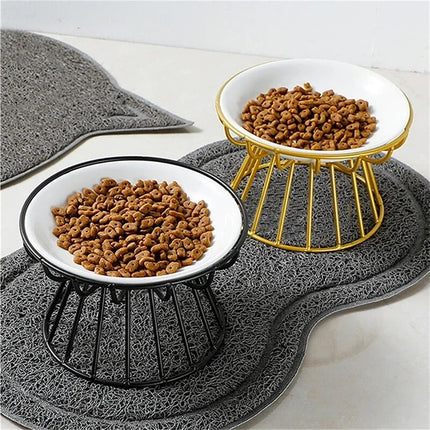 Elevated Iron Pet Feeder Stand