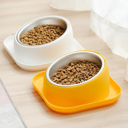 15-Degree Anti-Spill Pet Food Bowl