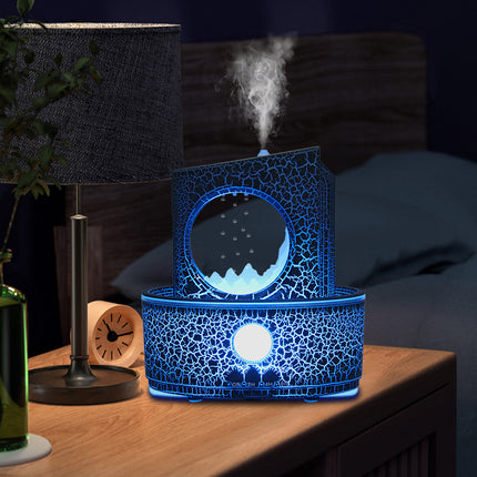 Rain Cloud Ultrasonic Aroma Diffuser & Humidifier with 3-Color LED Light & Remote Control