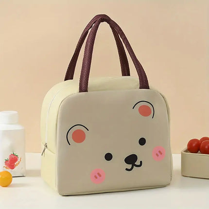 Cartoon Animal Thermal Lunch Bag for Kids