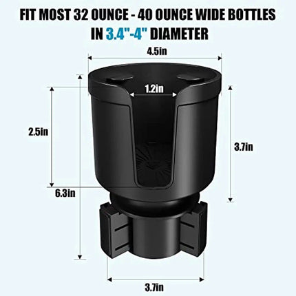 Adjustable Car Cup Holder Expander for Large Bottles & Drinks - Wnkrs