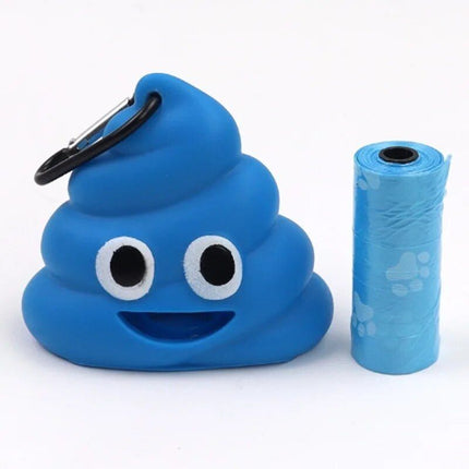 Compact & Playful Silicone Poop Bag Dispenser for Pets - Wnkrs