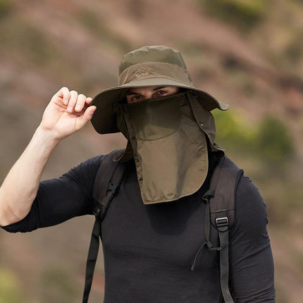 Casquette de pêcheur à protection UV QuickDry avec couvre-cou