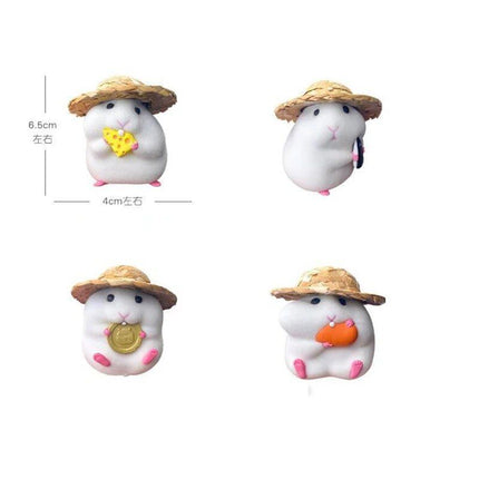 Cute Hamster Dashboard Doll Decoration - Wnkrs