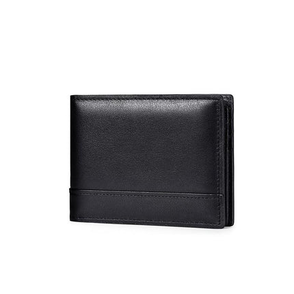 Cartera vintage de cuero genuino con RFID para hombre