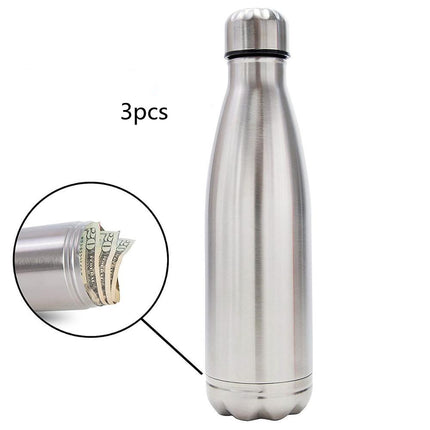 Stainless Steel Bottle Hidden Jar Outdoor Portable Storage - Wnkrs